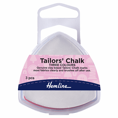 H250 Tailors Chalk: Assorted Colours: Triangle: Pack of 3..